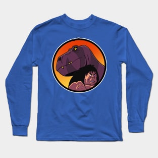 Dino and Cave Man Long Sleeve T-Shirt